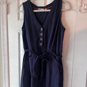 10 Boden Navy Giselle Tie Waist Dress